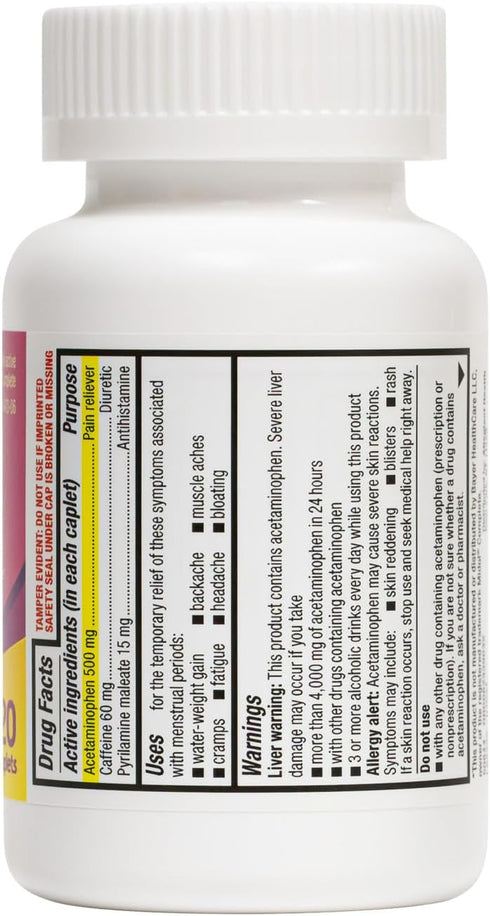 HealthA2Z (120 Counts) Menstrual Complete Pain Relief Tablets | Relieves Cramps, Bloating, Fatigue, Backache & Headache