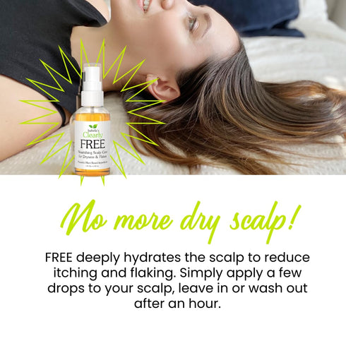 Isabella's Clearly Free Anti Dandruff Oil | Itch Relief for Dry Itchy Scalp, Made in USA