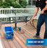 Unger Professional Lock-On Wood & Composite Deck Brush, Scrub for Outdoor Decks with Durable Dual-Bristle, Swivel Deck