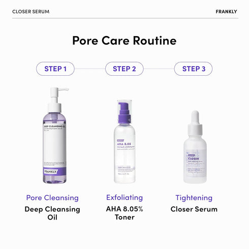 Frankly Closer Serum, 9 Peptides & Vegan Collagen, Pore Minimizer & Anti-Aging Hydrator, 2.03 fl. Oz.