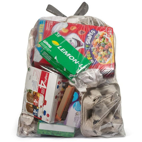 Ultrasac 13 Gallon Clear Drawstring Trash Bags, 0.69 MIL, 24" x 27", Pack of 60 for Home, Kitchen, Bathroom