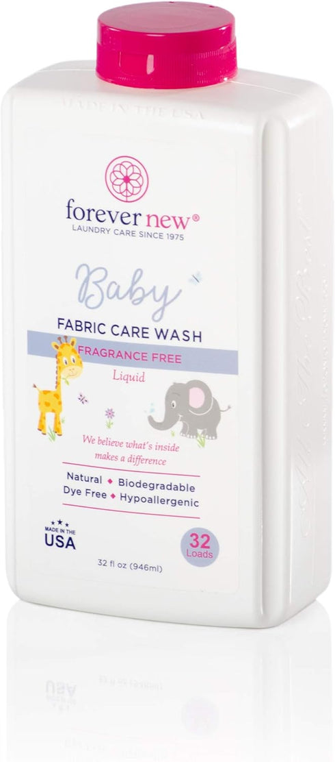 Forever New Baby Liquid Detergent, Fragrance Free, 32 fl oz.
