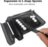 Medarchitect Right Hand Pill Counting Tray with Spatula (Black - L Shape)