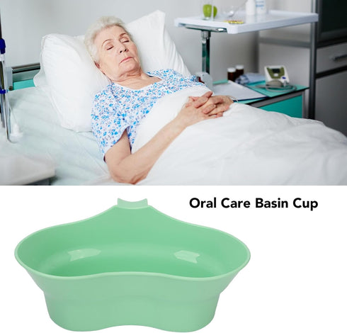 Dioche Oral Care Basin Cup, Inward Curved Unbreakable Large Diameter Vomit Bowl, 300ml