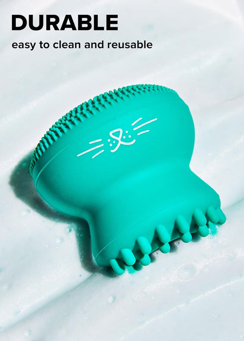 I Dew Care Cleansing Tool - Pawfect Face Scrubber, 3-in-1 Cute Silicone Pore Cleanser, Exfoliator, Massager