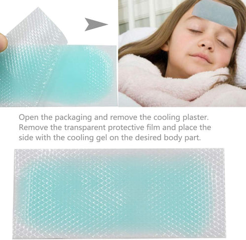20 Pcs Cool Gel Pads - Cooling Gel Patches, Cooling Forehead Strips to Relieve Headache, Toothache, Muscle Ache,