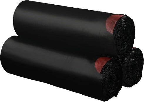 Small 1.2 Gallon Drawstring Black Trash Bags, 110 Counts/3 Rolls