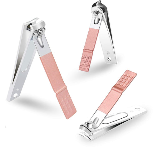 ZIZZON Manicure Set 18 in 1 Professional Pedicure Kit, Nail Scissors Grooming Kit with Leather Travel Case Pink