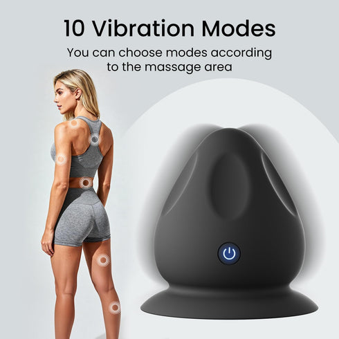 MANFLY Mountable Massage Ball with Suction Base, Sports Relaxation Muscle Massage Tool, Deep Tissue Trigger Point