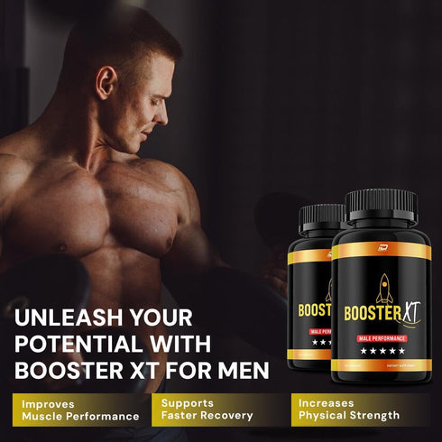 Indelo (1 Pack 60 Booster XT for Men Capsules, BoosterXT Vitamin Complex Pills, Booster-XT Official Formula, Booster XT