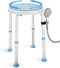 pxsulliao Foldable Adjustable Swivel Bath Seat Bathroom Bathtub Shower Chair Stool for Elderly