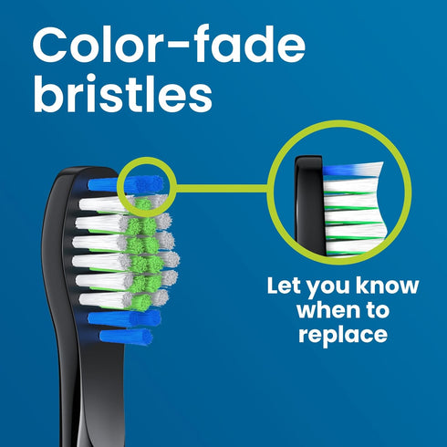 Replacement Toothbrush Heads, 10 Pack for Bitvae Daily D2 Rechargeable Toothbrush, Black Refills