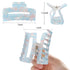 laxizar Hair Claw Clips 8 Pack, Tortoise Barrettes Rectangle Shape, 3 Inch Fashion Clips for Women