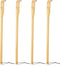 Renook Back Scratcher, Bamboo Wood Massager, 16.5" Long Self-Massager for Instant Relief from Itching, 4-Pack