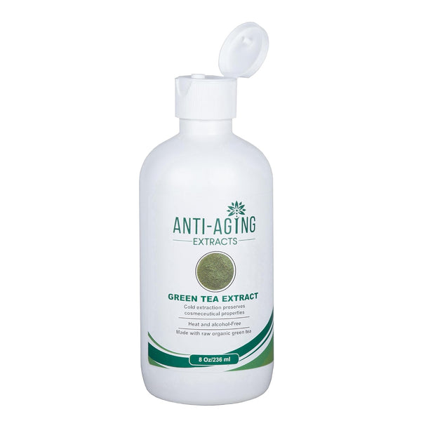 Premium Grade Anti-Aging Green Tea Extract - Cosmetic Grade for Skincare, Hair & Scalp Care (8 Oz)
