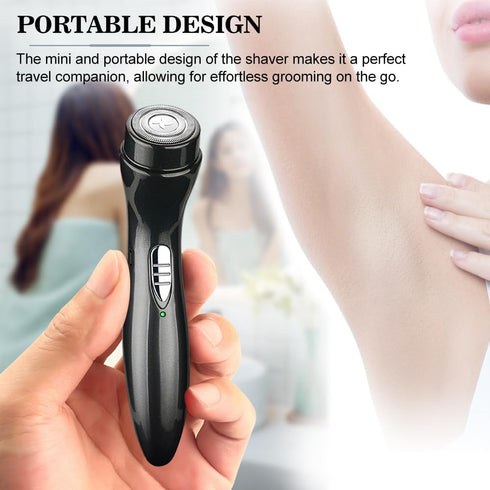 Mini Electric Shaver, Cordless Pocket Size Beard Trimmer, Portable USB Rechargeable Grooming Kit for Home, Travel