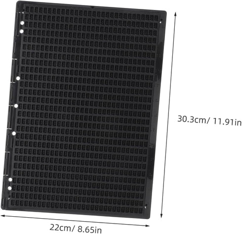 Home Braille Writing Tool for Beginners Durable Line Cell Fingerboard with Braille Characters Learning Aid for Visually