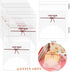 200pcs 5.5x5.5in Lovely Lace Bowknot Clear Biscuit Roasting Treat Present DIY Plastic Candy Wrappers