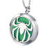 Essential Oil Diffuser Necklace - Aromatherapy Stainless Steel Spider Pattern Locket Jewelry Set for Women Men Teen