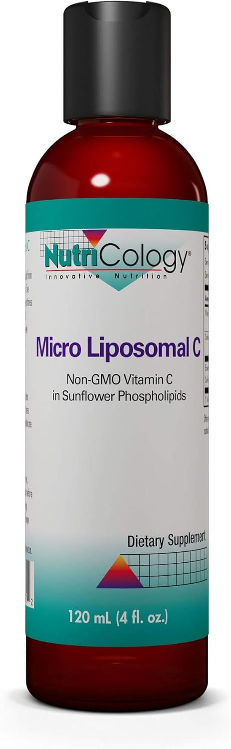 Nutricology Micro Liposomal C Supplement - 1000mg Liquid Vitamin C, 4 Fl Oz