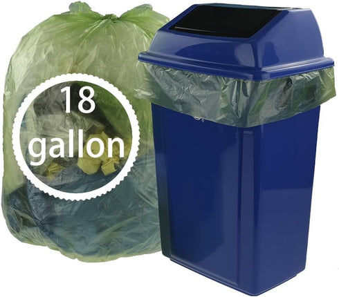 Large Trash Bags for Kitchen - 18 Gallon, 100 Counts