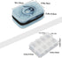 Skerhhux 7 Abstract Art Eyes Pill Case Travel Pill Organizer Weekly Day Portable with Zipper Medicine Box Pill Case