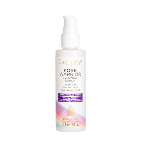Pacifica Pore Warrior Everyday Lotion, Cucumber Lotion for Women, 1.7 oz