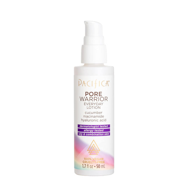Pacifica Pore Warrior Everyday Lotion, Cucumber Lotion for Women, 1.7 oz