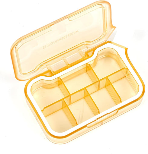 ljhaowu New Weekly Pill Organizer, Moisture-Proof Storage Case, Daily Travel Pill Storage Container,