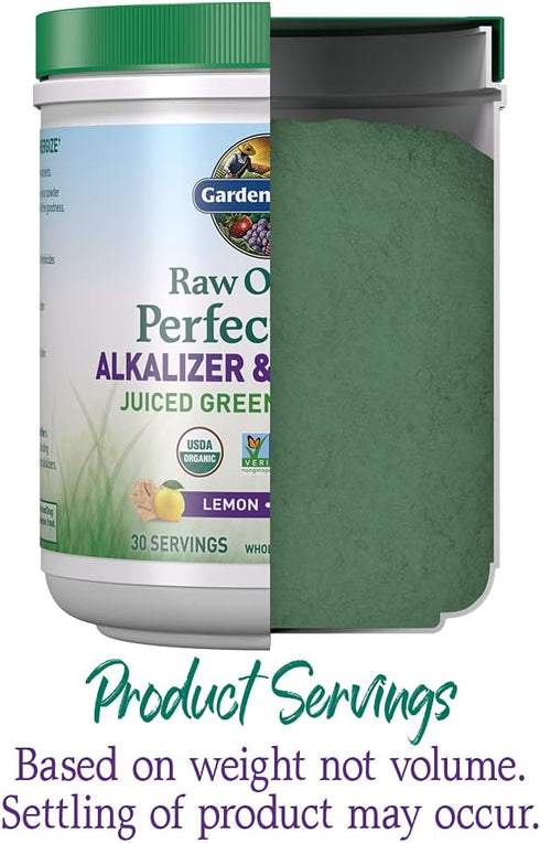 Garden of Life Raw Organic Perfect Food Alkalizer & Detoxifier, Lemon Ginger, 30 Servings