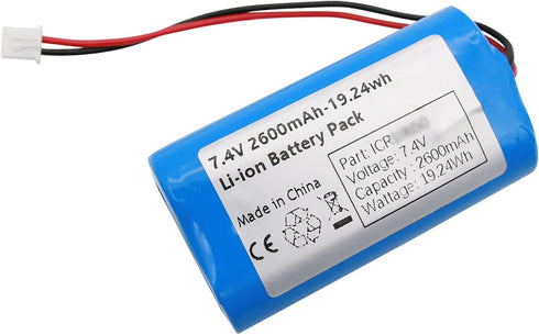 7.4V 2600mAh-19.24Wh Rechargeable Li-ion Battery Pack, Replacement Batteries for DIY Electronics