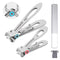 Nail Clippers Set, Fingernail and Toenail Clippers for Thick Nails, Nail Clipper for Men, Women, Seniors