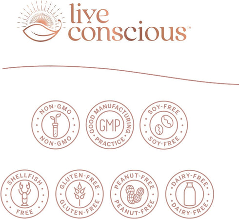 Live Conscious Vitamin K2 MK7 with D3 Supplement - 5000 IU Vitamin D3 & Patented Vitamin K - 60 Softgels for Bone &