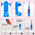 OJV 8620 Musical Electric Toothbrush for Kids, 3 Modes, 2 Min Timer, Rechargeable Sonic Toothbrush with Holder (Blue)