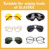 XPAPOV 24 (8 Pcs Sun Glasses Eyeglass Microfiber Spectacles Cleaner Soft Brush Cleaning Tool Mini Microfiber Glasses