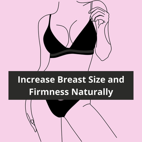 Natural Breast Enhancement Pills for Women & Men, Fast Acting Vegan Formula for Fuller Breasts, 60 Capsules