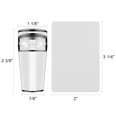 Nail Art Stamper, Clear Silicone Stamping Jelly with Scraper, Transparent Body, DIY Nail Decor, Home Manicure Tool