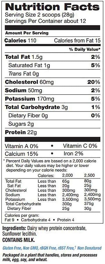 Tera's Whey Protein, Plain Unsweetened, 12 oz