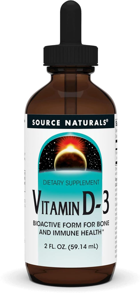 Source Naturals Vitamin D-3 Liquid Drops 2000 iu - 2 Fluid oz Supports Bone & Immune Health*