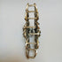 Women Fashion Retro Metal Alloy Rhinestone Large Size Fancy Hair Claw Jaw Clips for Thick Hair (Ink-Blue Colour 1)