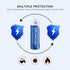 Deleepow AA Rechargeable Batteries 3300mAh 1.2V High Capacity 1200 Cycles AA Size 8-Pack (Only Battery)