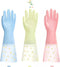 Dishwashing Cleaning Gloves 3 Pairs Reusable Rubber Non-Slip Laundry Kitchen Gardening