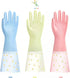 Dishwashing Cleaning Gloves 3 Pairs Reusable Rubber Non-Slip Laundry Kitchen Gardening