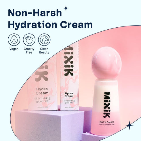 Hydra Cream Moisturizing Face Mist Spray - Hydrating Facial Mist with Plant Oil & Rose Water - 80 ml