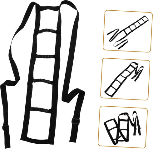 OUNONA Bed Ladder Assist Strap for Elderly Sit Up Aid Device with Handle Portable Rope Ladder for Patient Recovery
