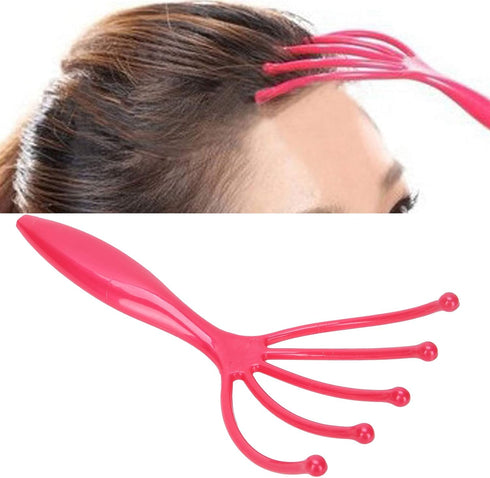 Head Massager Claw, Plastic Handheld Scalp Massager for Hair Growth & Stress Relief, Home SPA & Travel Use
