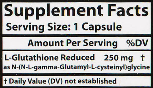 Healthy Origins L-Glutathione (Setria) Reduced, 250 mg, Immune Support Supplement, Collagen & Antioxidant Support,