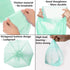 Trash Bags with Handles, 5.3 Gallon Plastic Bags for Bathroom, Kitchen, Bedroom Waste Bin, 100 Counts