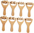 ZUNOXAZ 8pcs Wooden Massage Roller Multi Functional Hand Massager for Neck Shoulder Back Foot Relief Ergonomic Design