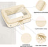 Clear Makeup Bag Cosmetic Organizer Case, Waterproof Travel Toiletry Bag with Golden Zipper
